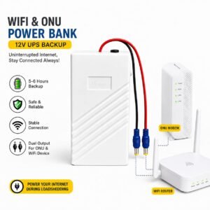 f83d0aa4c875bbd32e28468489d6c881-1 Finezo WiFi Router Power Bank 12000mAh – 5-6 Hours Backup Mini UPS for WiFi Router, ONU, Modem & WiFi Devices – 1A 1.5A 2A Compatible Power Backup for Load Shedding