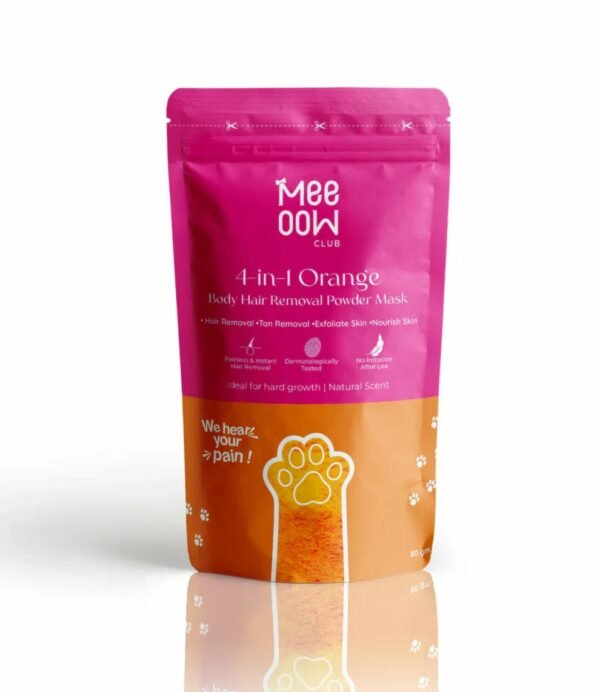 fb0519000ea0c49ea3a6cfe17952e280-1 Meeoow Club 10 Min Painless Body Wax Orange Hair Removal Powder for Women