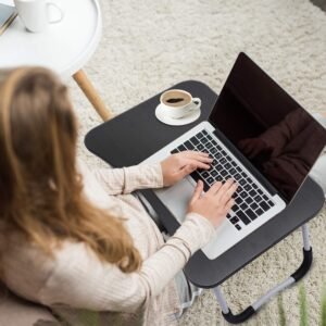 fc16f67db1157ad75e317d1d2fcfbf1d Laptop Table T1 Foldable Laptop Table Foldable Legs, Tablet Groove & Cup Slot | Perfect for Working, Reading, Writing, and Eating