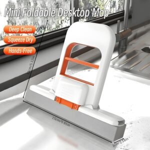 fd261c7671ceaa90e3bc87ef650b031a Mini Foldable Desktop Mop – Portable Mini Cleaning Sponge Mop bathroom tiles, and small spaces