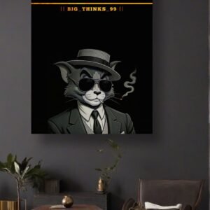fdd3700924a5bead206246e466ab1b0c Stay Calm They Hate That” Framed Wall Art – Stylized Cat Portrait with Quote, 12x16