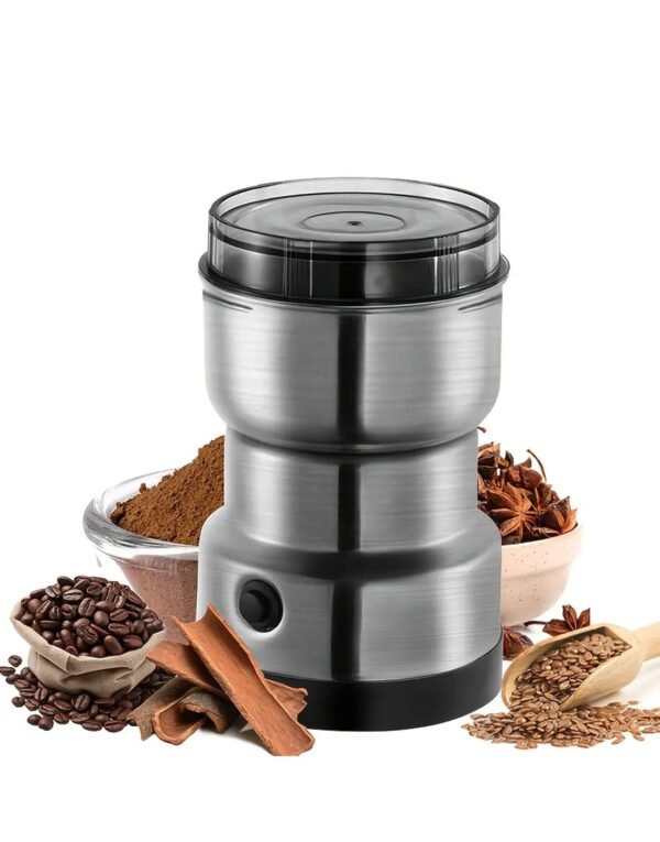 ff305b88eebab63bf866e70121b85324 Electric Stainless Steel Coffee & Masala Grinder Machine – Multipurpose Spice, Dry Fruit & Herb Grinder