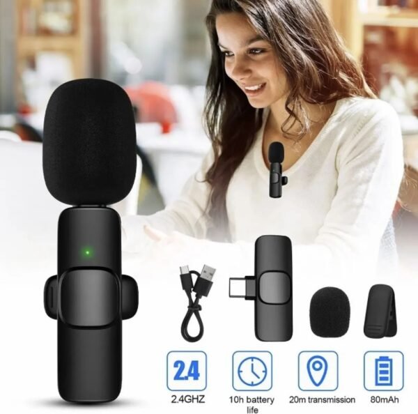 ffa723b2d480395a7a496ca11a96efb6 K8 Collar Wireless Microphone Type C Supported