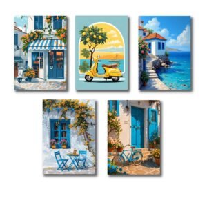 imgi_12_6eaee44e35931af0d46c806c70ea4a6b.jpg_2200x2200q80.jpg_ set of 5 italian vintage homes art themed wall art wooden sticky Phototile frames for wall home and girls room decoration