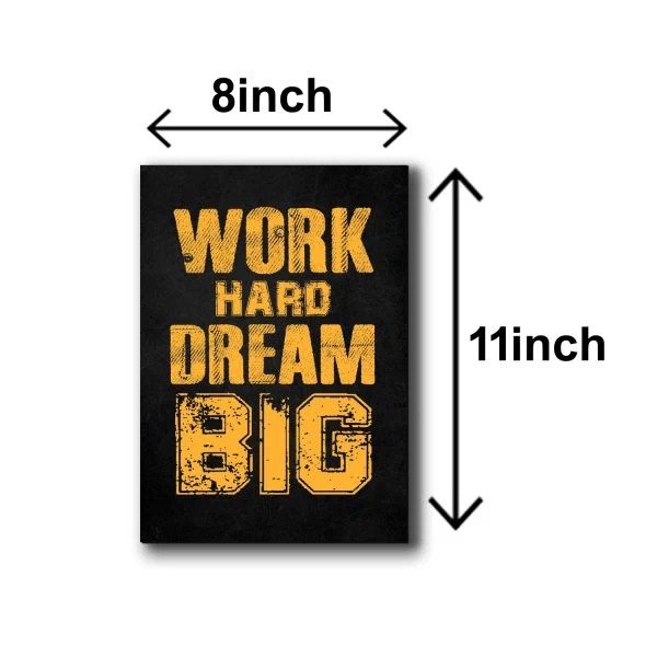Set Of 6 Motivational Wooden Canvas Frames For Wall Decore 8x11 inches size / Sticky Phototiles Frames