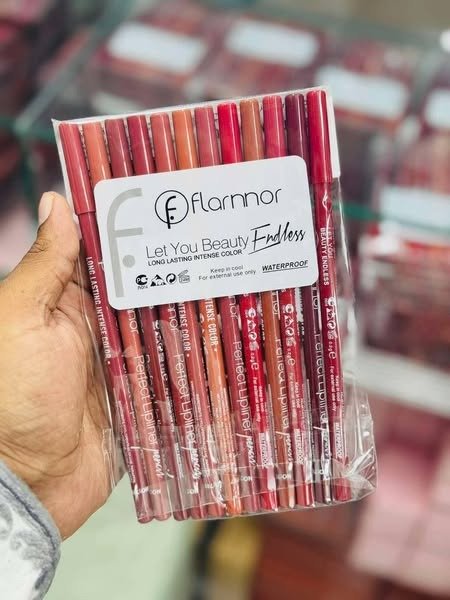 Flormar Perfect Lipliner – Long-Lasting & Intense Color | Smooth Application | Pack of 12 Shades