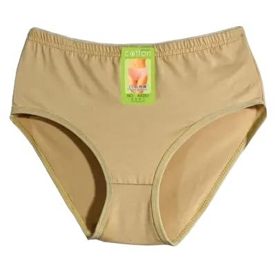Pack of 2 Cotton Panties – Comfortable & Lightweight Plain Design (S, M, L )(Random color)