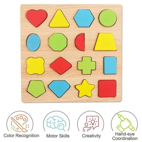 imgi_55_c228296fa590ccc9d5ae9d46975b8cbe Colorful Geometric Shapes Wooden Cognitive Board Puzzle – Educational Learning Toy for Kids (1–3 Years, Safe & Durable)