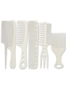Aimeisi Multifunctional Hair Comb Set – 6 Pcs Durable Styling Combs for Medium to Long Hair