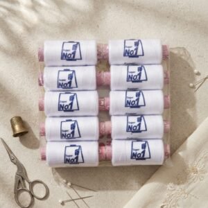04ff8aa73c14385270adc1b877e9d3a3 Super No.1 Sewing Thread Pack – High Quality Durable Sewing Thread 10 Spools Per Packet | White