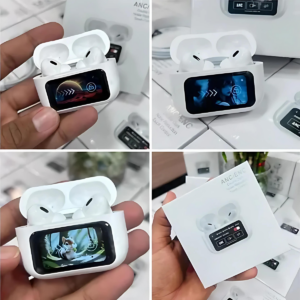 A9 Pro Wireless Earbuds – Smart Touch Screen Display, Bluetooth 5.3 & ANC Noise Cancellation