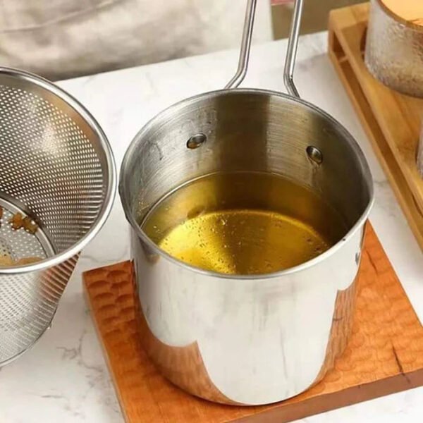 170c4c9bfdcf0172443dc7ac742ffed1 Stainless Steel Deep Fryer Pot With Strainer Basket Kitchen Cookware