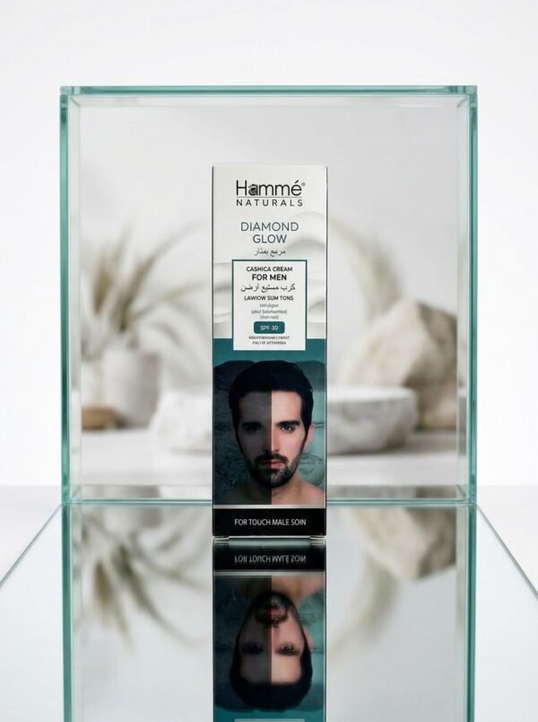 179bc033bb2fd0f8019a3a8638bc685b Hamme Naturals Diamond Glow Cream For Men SPF 30 Brightening Daily Facial Care - 50g