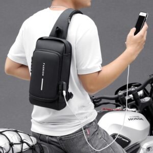 1b770725889534b354cc36ddf4510642 Anti-Theft Cross Body Bag With Password Lock Smooth Zippers And High-Capacity Storage For Secure Travel And Convenient Daily Use (Random Color)