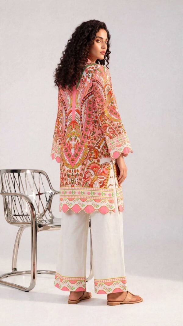 1d0cc3d01a556308dd8c14d743cdb9c3 Women’s Pink Cutwork 2-Piece Stitched Co-Ord Set/Kameez Shalwar