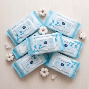 Soft-Creme Baby Wipes | 100% Cotton | Alcohol Free | Best Quality with light Fragrance