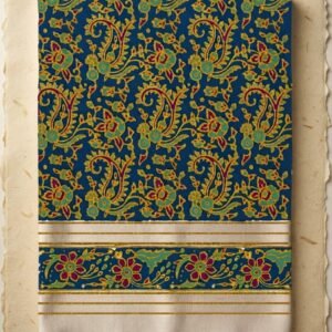 Riwaya Hand Block Printed Floral Paisley Lawn Shirt Traditional Apparel (Unstitched)