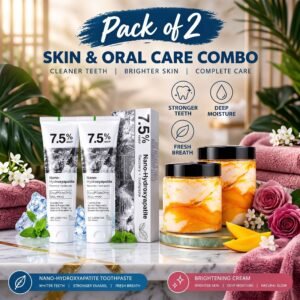 2ef1c35b99eca8cdeaa23082739724bd Pack of 2 Nano-Hydroxyapatite Toothpaste + Zafrani Cream Combo