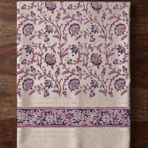 Riwaya Hand Block Printed Root Jaal Lawn Shirt Traditional Apparel (Unstitched)