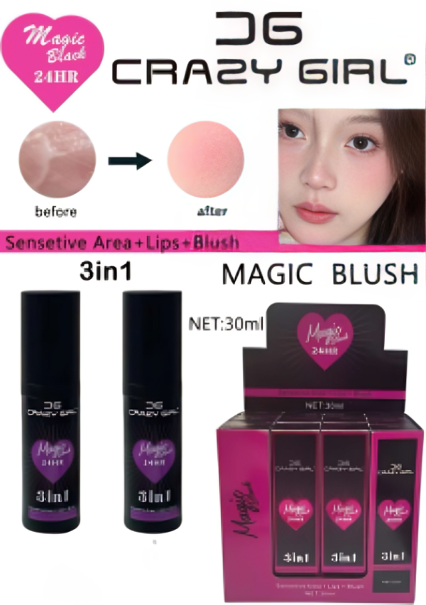 3 in 1 Crazy Girl Magic Pink Blush | 30ml