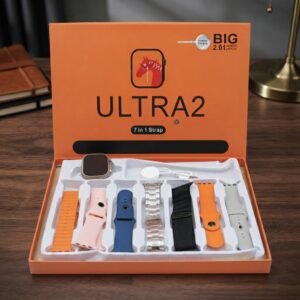 346e474a89e3729cfedc626eaf685855 Premium Ultra 2 Smart Watch With 7 Interchangeable Straps