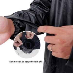 36d90d6f621f6b356000e749f2a7f0dd Heavy-Duty Waterproof Rain Suit – 2-Piece Hooded Jacket & Trousers Rainwear Set
