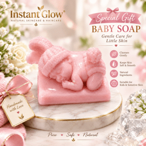 1 Pc - Baby Special Gift Soap - Personal Care Accessory Designed For Styling And Daily Routine - 100g (Soft Pink)