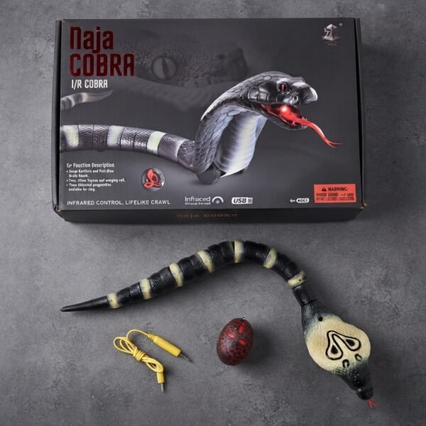 3ecd57819ca9f20eaa8374cab15849a5 Naja Cobra Infrared Remote Control Toy Snake Electronic Plaything