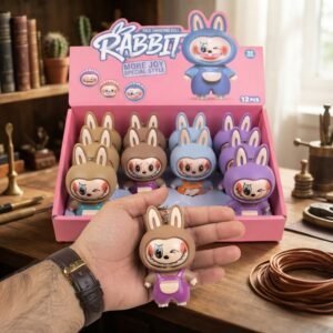 Face Changing Labubu Keychain - Toy Accessory Designed For Entertainment And Daily Play Routine (Random Color)