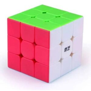 QiYi 3x3 Stickerless Speed Cube – Smooth & Fast Rubik’s Cube Puzzle for Kids & Adults