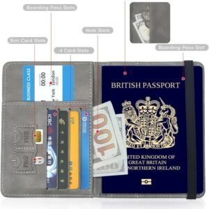 4b2cf11b580c07161f46fa3d4d94855b Passport Travel Wallet Organizer Durable Secure Multi Compartment Design For Passports Cards Money And Travel Essentials | Random Colour