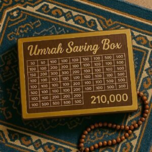 4d580026bba21422aca00e4ca1104881 Wooden Umrah Saving Box – Premium 210,000 Goal Money Box For Umrah Fund, Elegant Islamic Design Charity And Donation Storage Box