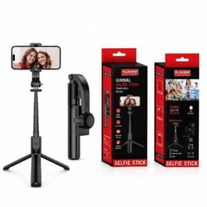 4ff75d852453d4be137fc6825b78c02a PLOKAMA P66 Gimbal Selfie Stick Three In One Stabilizer And Tripod Stand
