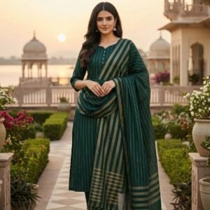 526b5e294f8f374dc7196cf830a16aeb Winter Sussi Marina 3 Piece Unstitched Suit Apparel Accessory For Women - Green