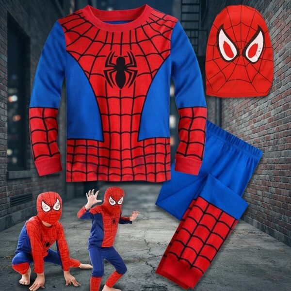 54642c8ffc8eed63280b9ef4cc19a3f8 Spiderman Costume For Kids Superhero Fancy Dress Outfit