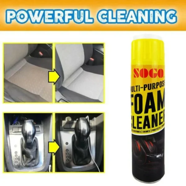 56f958bebc16d3896ee531531c237f26 Imported SOGO MULTI-PURPOSE FOAM CLEANER WITH BRUSH CAP | Car Interior Sofa Cleaner - 650 ml