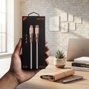 584d55e07f4c3cf885d67ada245e11c0 Faster O3 Pro USB-C to Lightning Cable - White