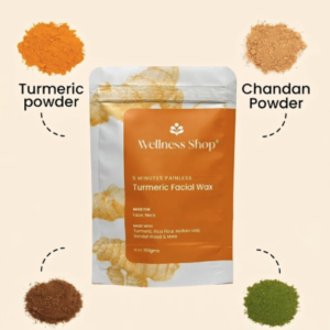 598c4084cffb807cdbb008120c41f133 Turmeric Facial Wax - 5 Minutes Painless Herbal Wax Powder 100g