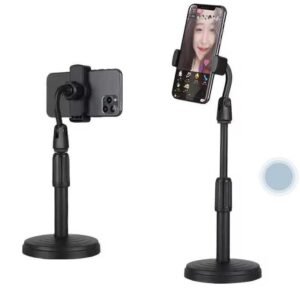 5a1065c9d1d33a9a143a841ab6b804dd Portable Tripod Stand for Smartphones 360° Rotating Black Plastic