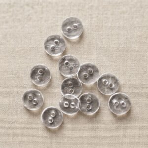 5a7c72917ea675f3461bbb756b6bfa27 Transparent Clear Plastic Two Hole Buttons Versatile Fasteners For Sewing And Crafts - Pack of 70