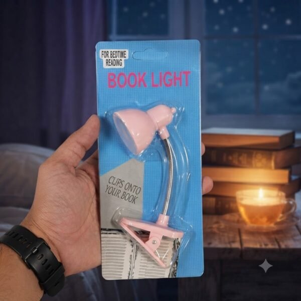 Portable Bedtime Reading Book Light – Clip-On LED Rechargeable Reading Lamp for Books & E-Readers
