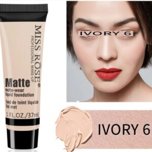 62d84756d682d7c08a3fa68130c5e1c0 Miss Rose Long Lasting Liquid Full Skin Coverage Soft Matte Foundation 37ml