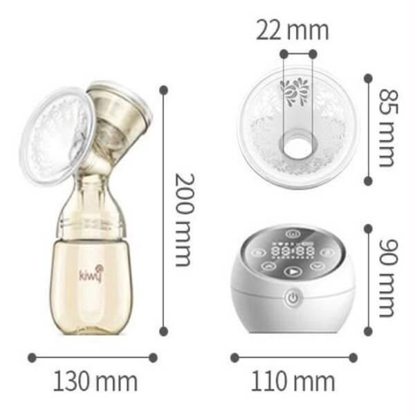 648211ea4796eefd673555b4c744423d Kiwy Smart Rechargeable Breast Pump – BPA-Free Comfort Shield, Multi-Mode Suction & Massage System