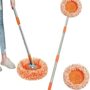 360 Degree Sunflower Mop With Long Telescopic Stick Microfiber Floor Cleaning Mop