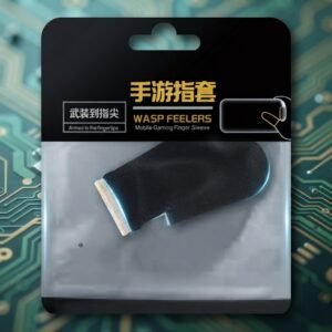 67d795a73798c05dc9bd856877373839 Wasp Feelers Mobile Gaming Finger Sleeves Touchscreen Controller Thumb Sleeves (Random Color)