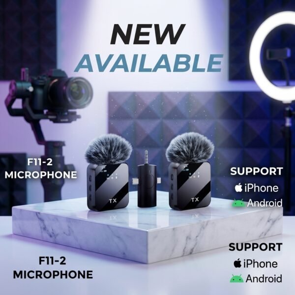 687333c5af0cacdbae10a296aaa62fe6 F11-2 Wireless Collar Microphone 3-in-1 System
