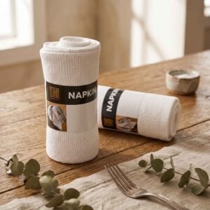 Premium Export Quality 100% Cotton Napkin (45x70 cm, 280 GSM) – Heavy-Duty Cloth Table Linen