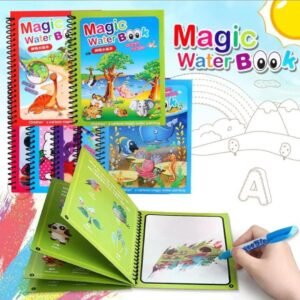 699894e3c5a4dd4040e4a4127b4ce5b3 Magic Water Book For Kids With Reusable Water Pen Mess Free Coloring Toy (Random Book)