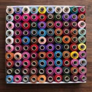 Chaina Plus 50/3 100 % Polyester Sewing Thread - Pack of 100 (Mix Colors)