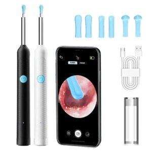 763cd33cf87db6b5de0b60a28e83e548 Ear Cleaner High Precision Ear Wax Removal Tool With Camera With LED Light Wireless Cleaner Smart Ear Cleaning Kit (Random Color)
